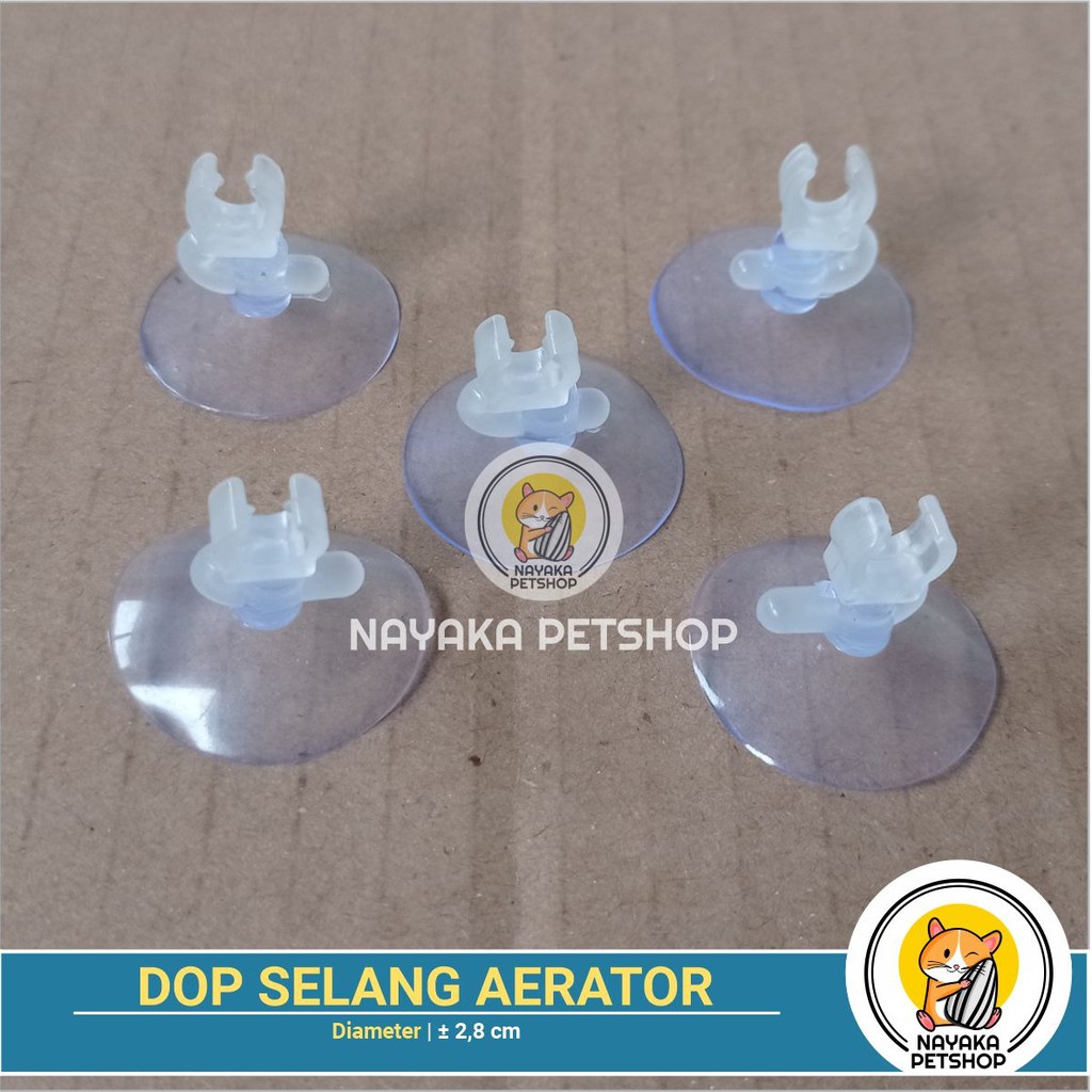 Dop Selang Aerator Aquarium Kop Tempelan Kaca Aquascape