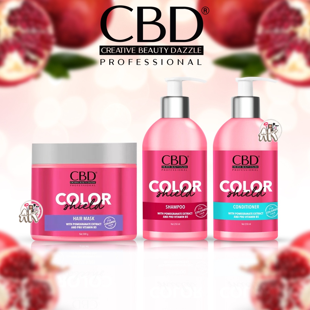 CBD COLOR SHIELD (PINK) SERIES HAIR CARE (HAIR MASK / CONDITIONER / SHAMPOO)