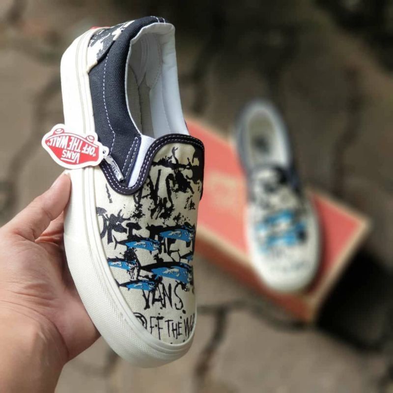 Vans Slip On x Ralph Steadman &quot;Blue Tuna&quot;