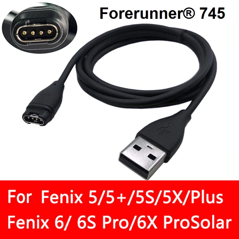 Kabel Charger Garmin Fenix 5 5S 5X Plus 6 6S 6X Pro 745 Active 945