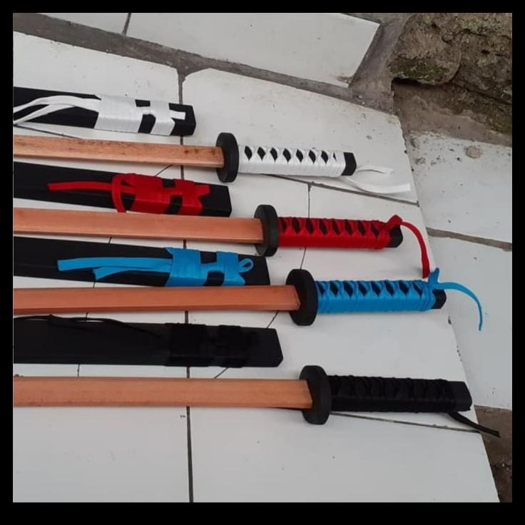 Katana Bokken Mainan Pedang Kayu Wooden Sword Katana Fb Samurai