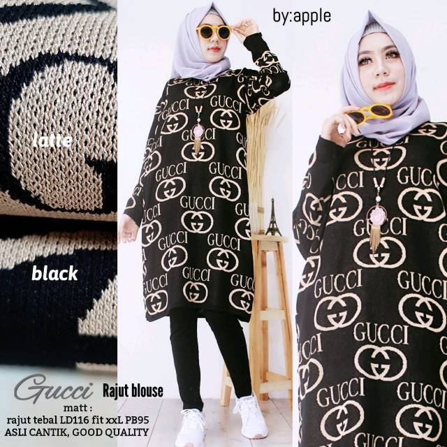Tunik rajut chanel