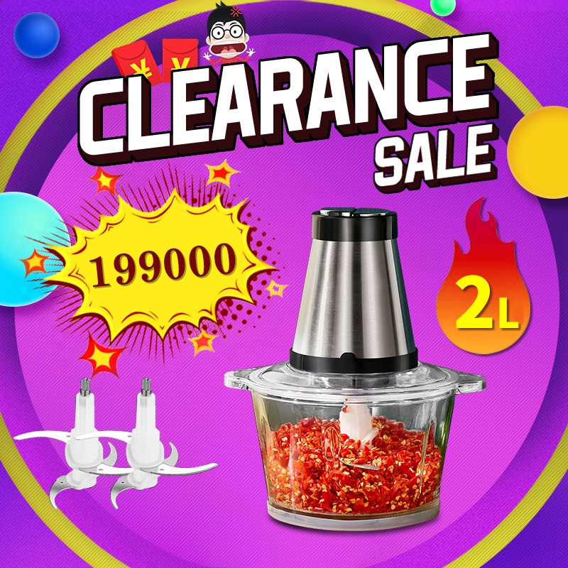 BLUE SKY Meat Grinder/Chopper Penggiling/Daging Listrik/blender/blender bumbu/Penggiling Daging Multifungsi