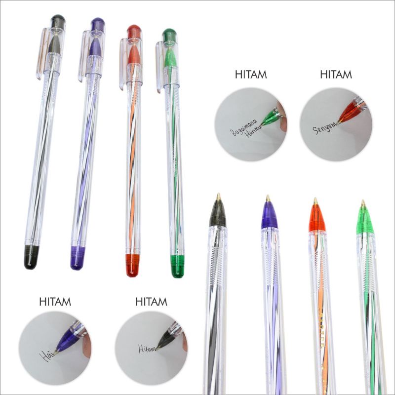 Pulpen faster tutup c600 ballpoint pena ball pen