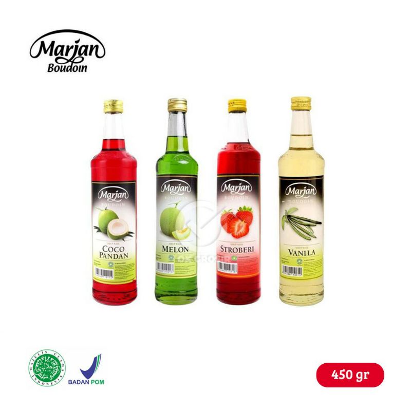 

Sirup Marjan 460ml / syrup Marjan botol kaca 460 ml