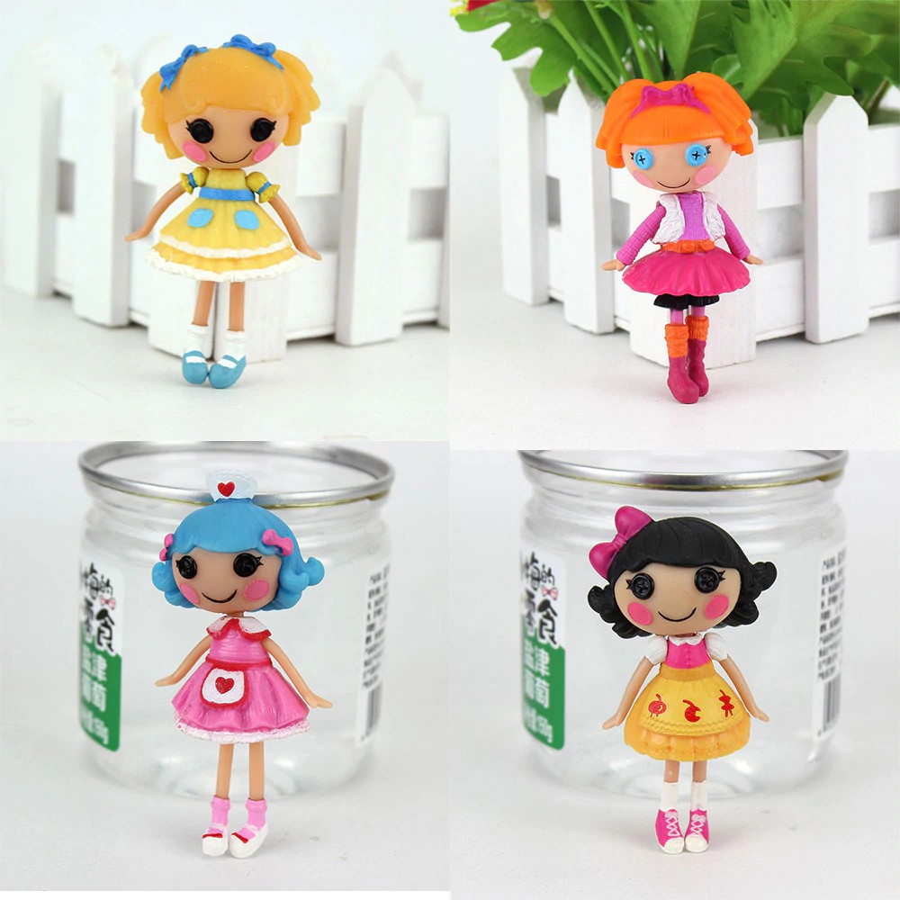 Boneka Barbie 4 piezas en 1, 3 pulgadas Mini muñecas MGA Lalaloopsy originales Murah
