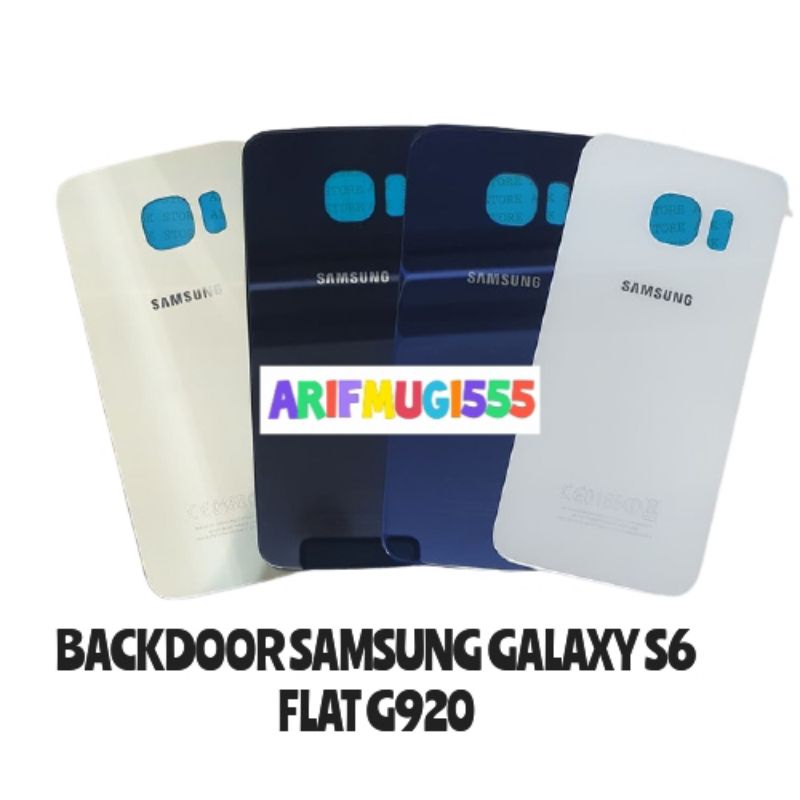 BACKDOOR BACK COVER CASING KESING HOUSING TUTUP BELAKANG SAMSUNG GALAXY S6 FLAT G920 ORIGINAL