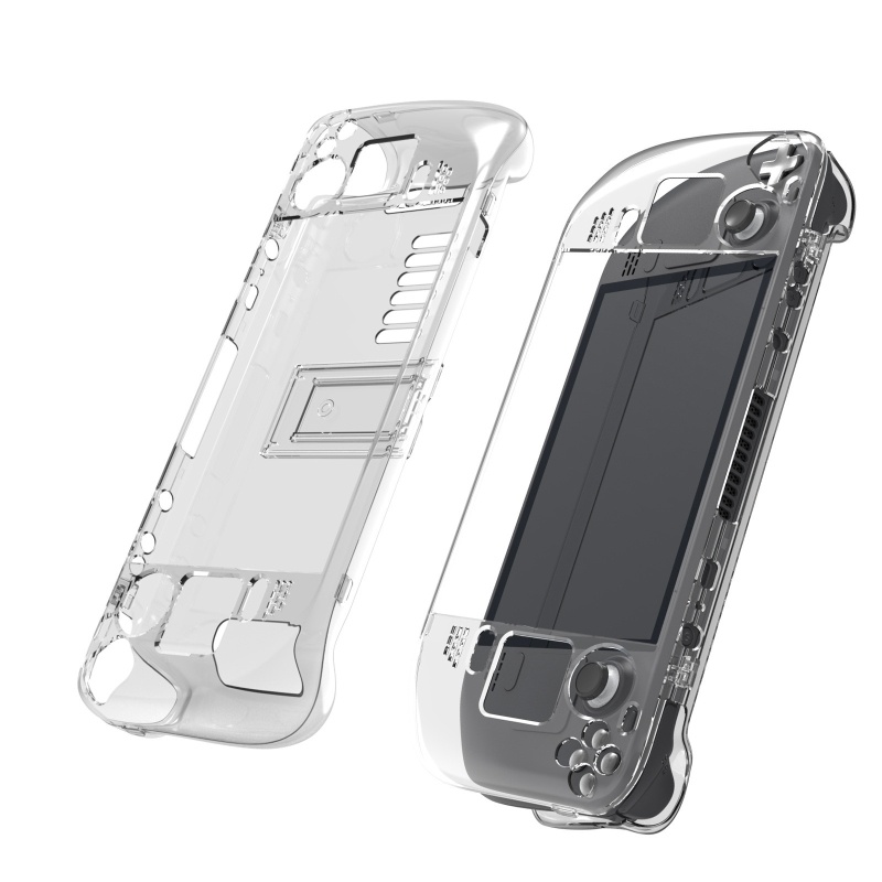 Btsg Crystal Clear Cover for Case for Steam Deck Konsol Game Pelindung Keras Untuk Shell with Bracket Anti Debu Gores