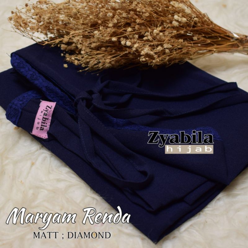 JILBAB BERGO MARYAM RENDA (COD)-Navy