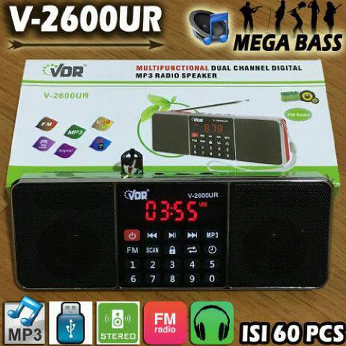 SPEAKER MP3 VDR V 2600UR ( TOMBOL REPEAT)