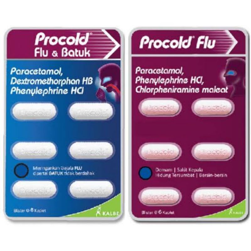 Procold Flu/ Flu &amp; Batuk/ Obat Batuk/ Pilek/ Demam