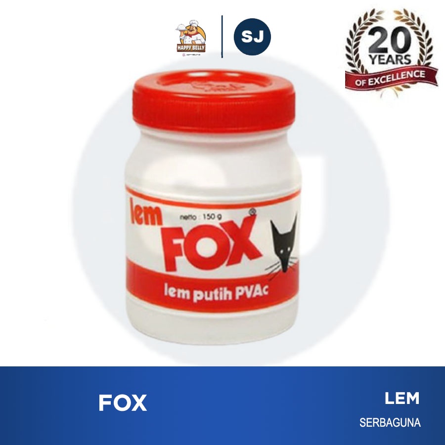 

Lem Putih Fox Putih PVac Botol 150 gr gram Asli Original lem