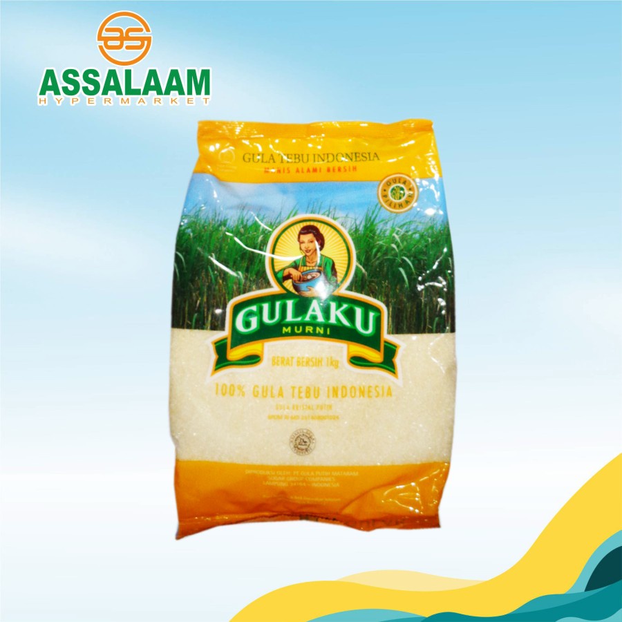 

GULAKU GULA TEBU KUNING 1KG /PCK