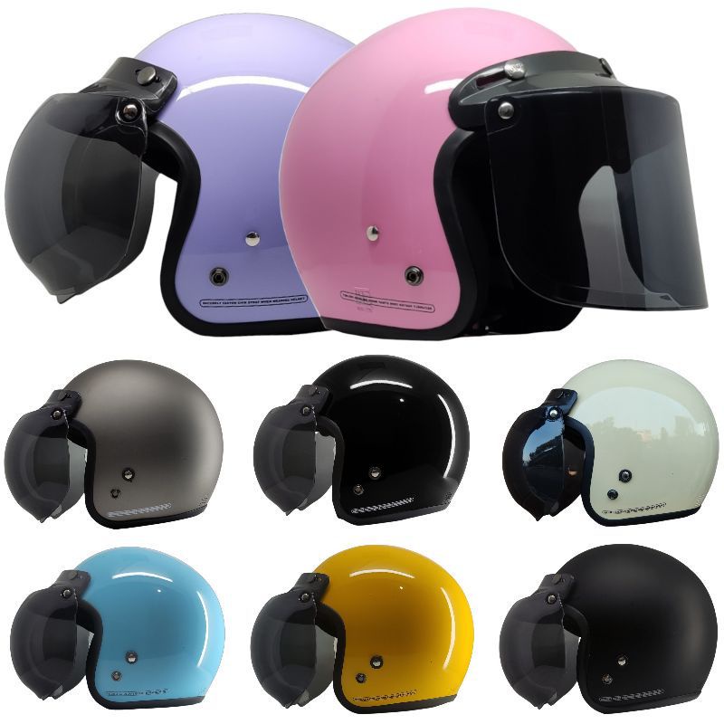 HELM BOGO POLOS FUL LEHER ORIGINAL SNI