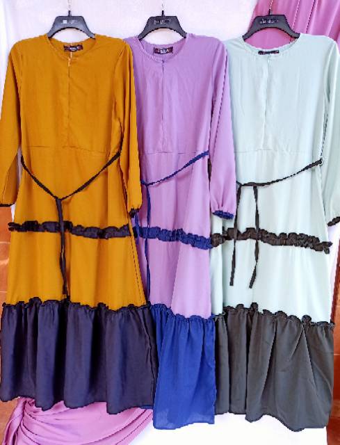 ORIGINAL!! CINTIYA GAMIS / gamis busui / gamis renda / gamis remaja / gamis hijau mint