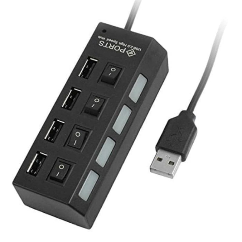 USB HUB Saklar 4 port + 4 switch (LH 131) kualitas bagus