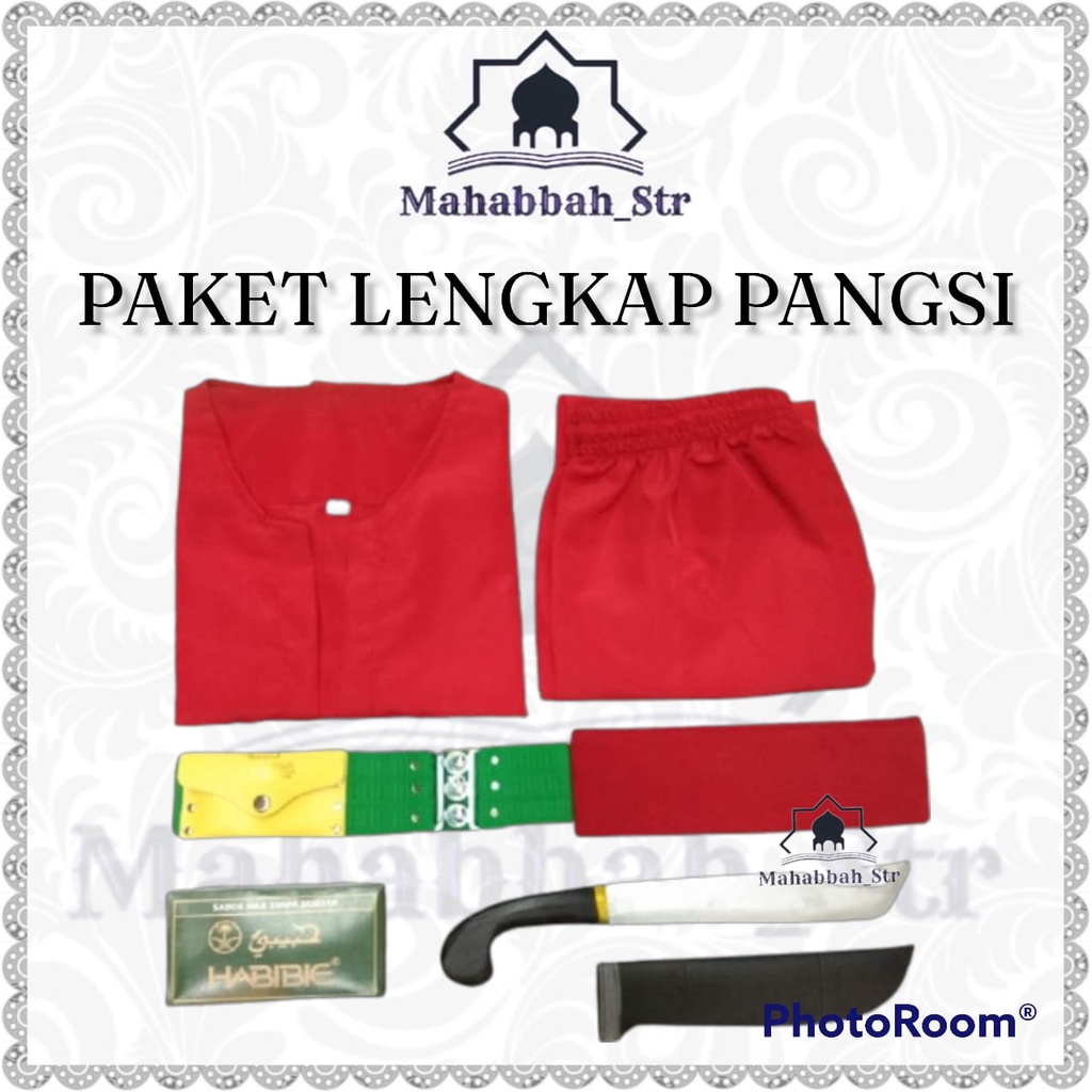 Jual Baju Pangsi Terlengkap Setelan Sabuk Peci Golok Pakaian Adat