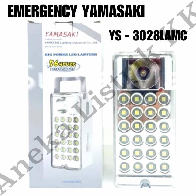YAMASAKI EMERGENCY LAMP YS3028 Lampu Darurat YS-3028 LED MATA BESAR dengan USB