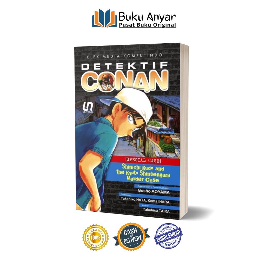 Light Novel Detektif Conan Shinichi Kudo and the Kyoto Shinsengumi Murder Case komik