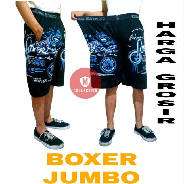  Celana  Boxer JUMBO celana  pendek  pria kolor  pendek  pria 