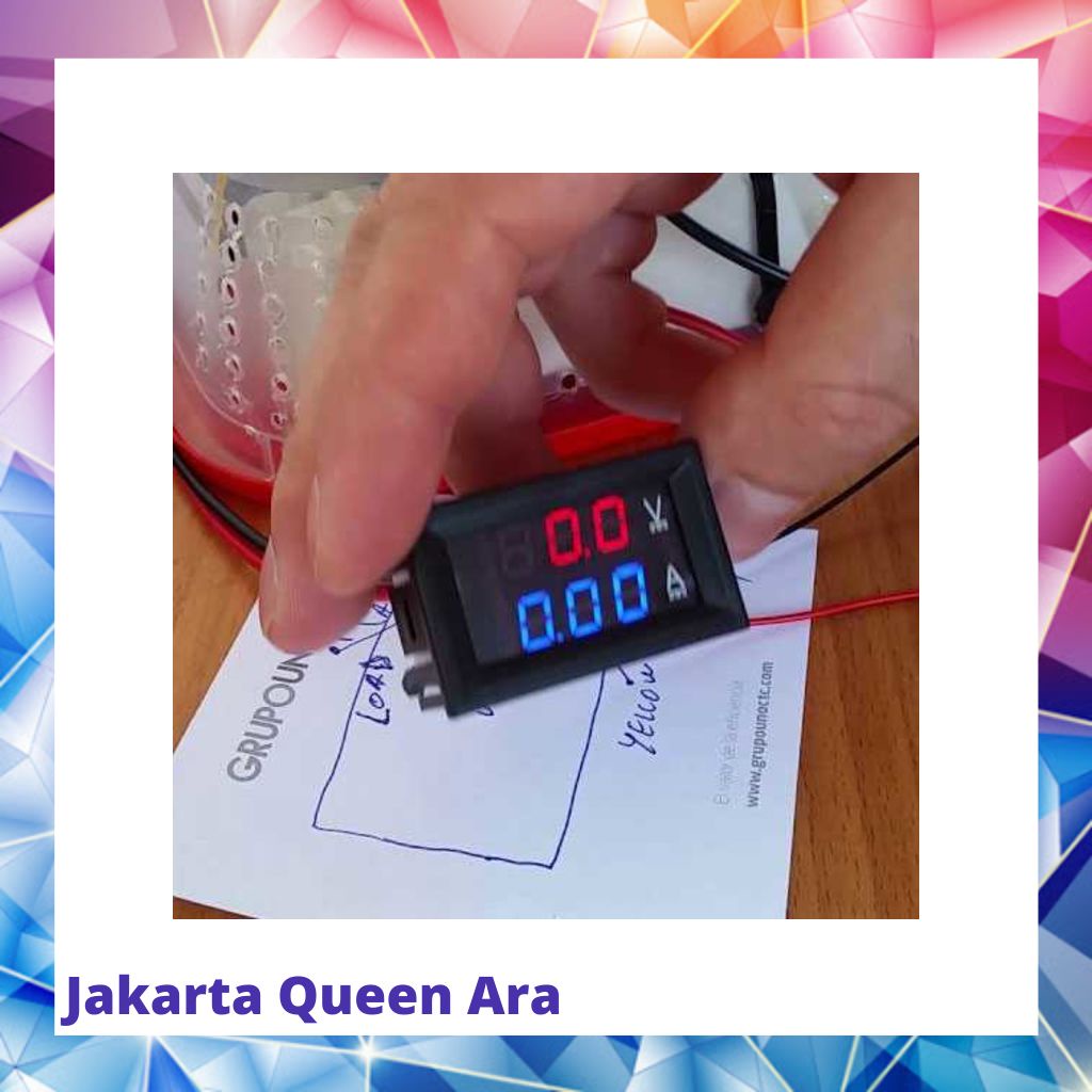 Alat Pengukur Listrik Voltmeter Ammeter LED - GN-011