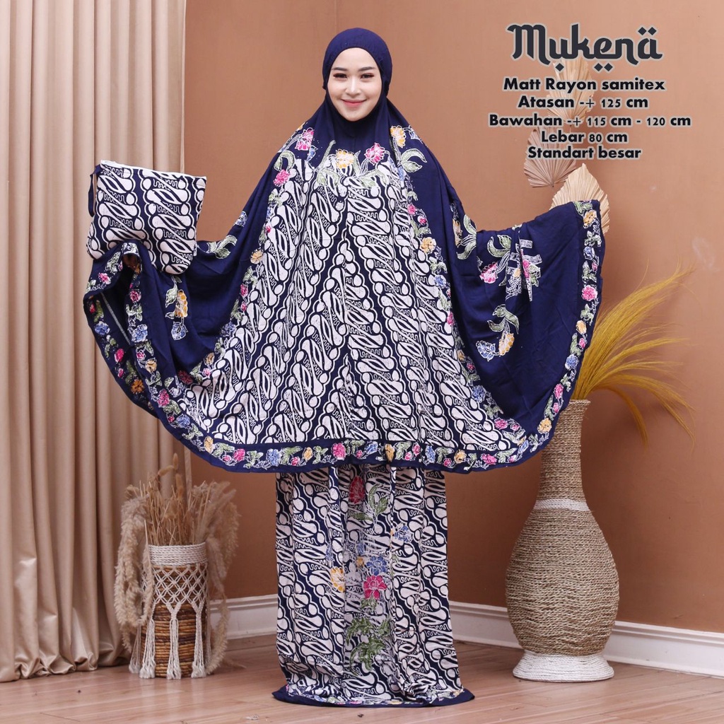 (TERMURAH) MUKENA BATIK CAP JUMBO PEKALONGAN MUKENA DEWASA