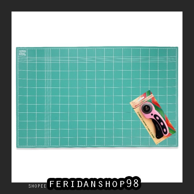 

FS178 CUTTING MAT PAKET HEMAT CUTTING ATK MAT A1 2 SISI ROTARY CUTTER FREYA REFILL BY FERIDANSHOP98