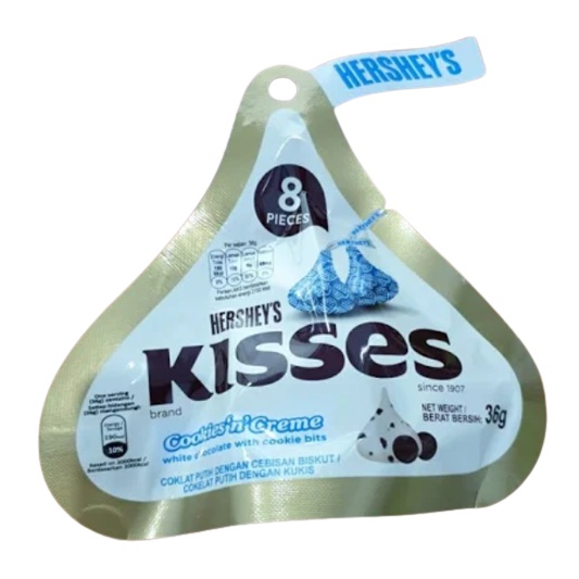 

Hershey's Cokelat Putih Kisses Rasa Kukis dan Krim 36 g