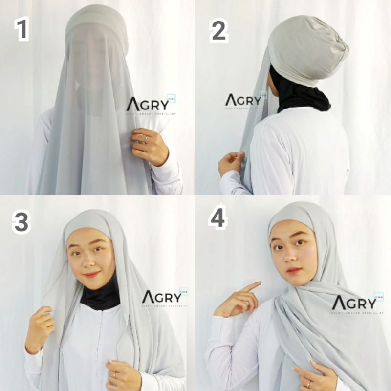 ᴀɢʀʏ Pashmina Inner 2 in 1 Ceruty Premium 180 x 75