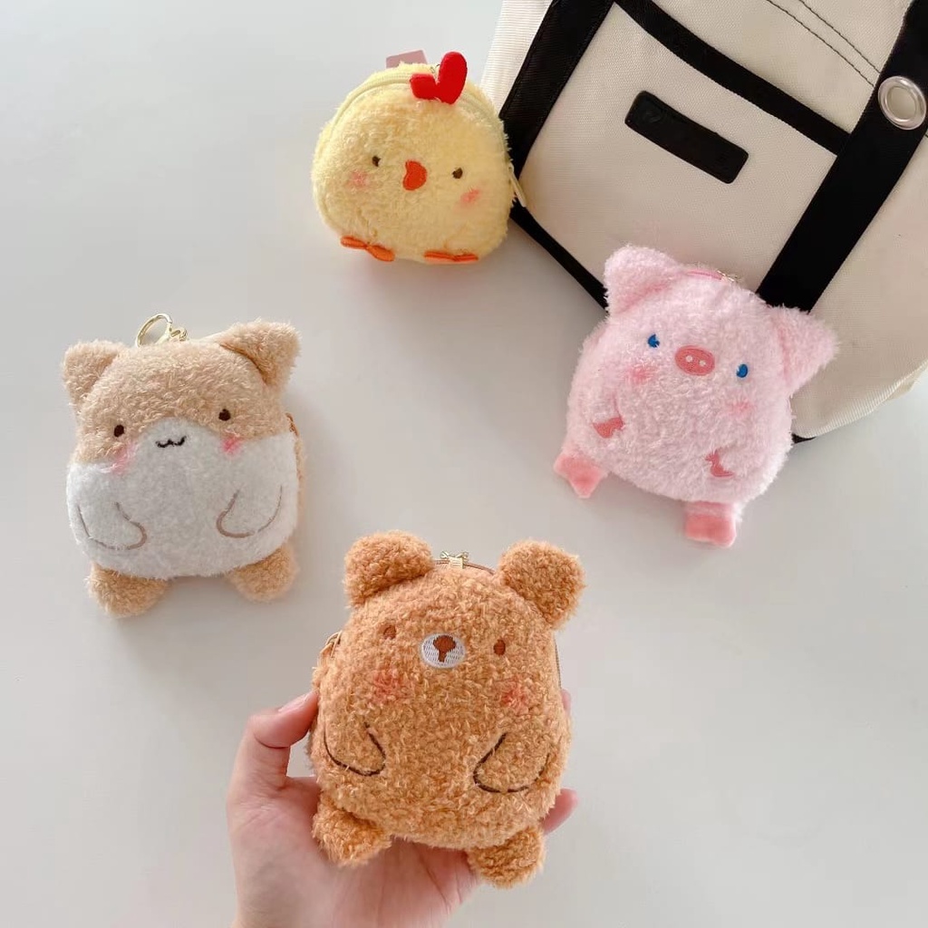 Dompet Koin Animal Premium Lucu Bahan Plush