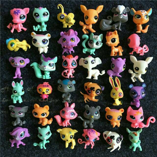 Figure Littlest Pet Shop 1 Set isi 6 Pcs atau Topper Kue Littlest Pet Shop