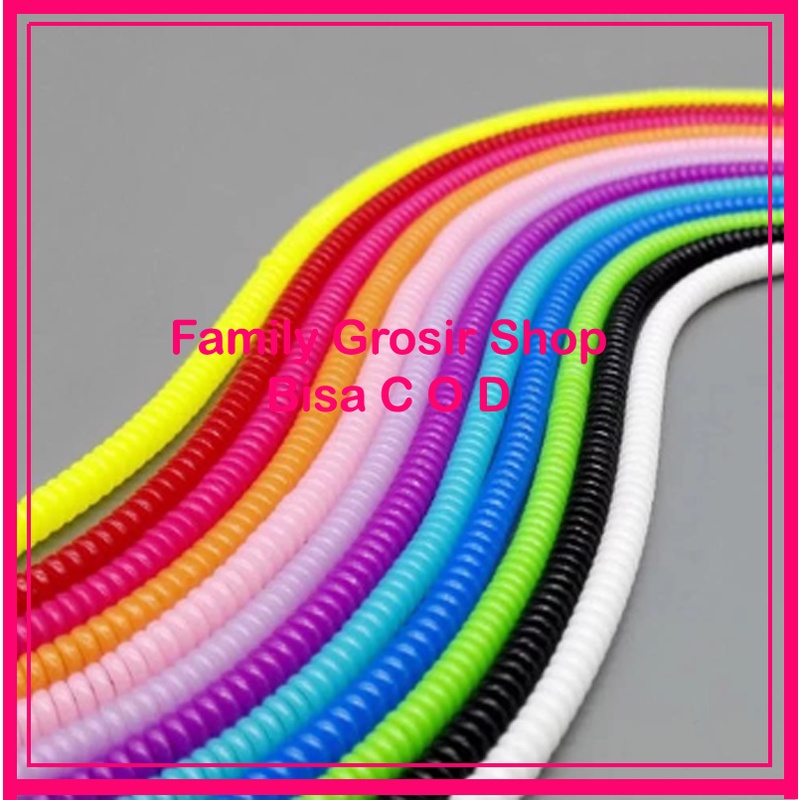 Pelindung Kabel Spiral 1 Warna / Cable Line Protector Color / Cable