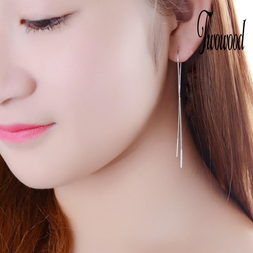 1pc Anting Rantai Panjang Untuk Wanita