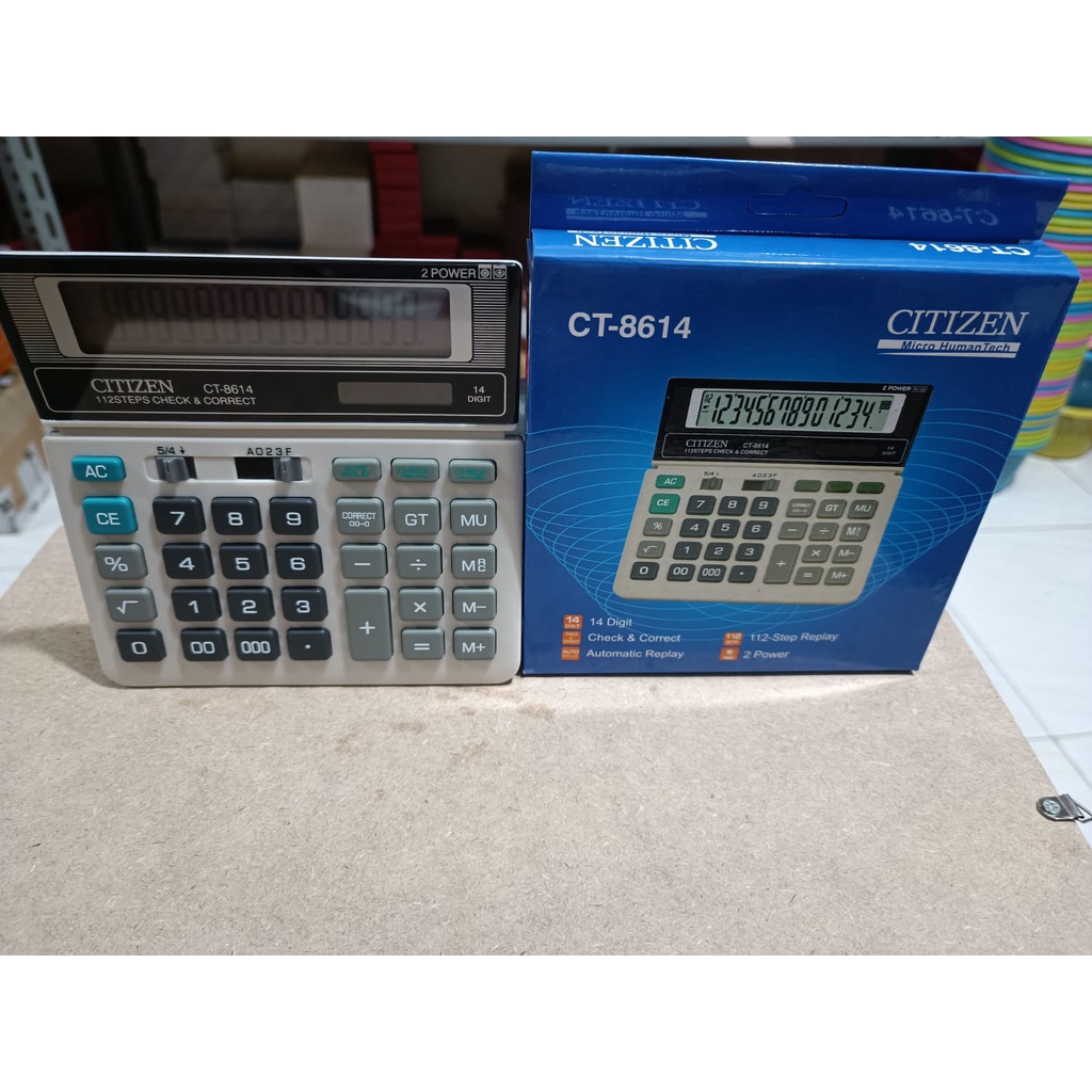 Kalkulator/Calculator Murah Citizen CT 8614 14 digit