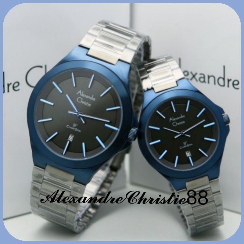 Jam Tangan Couple Alexandre Christie 8634 | AC8634MD | AC 8634 | Ori