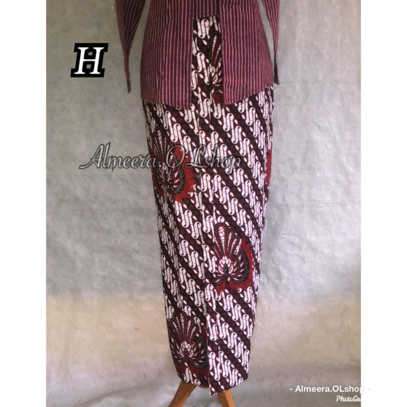 Rok jarik wiru bawahan kebaya dan surjan /  jarik wiru jadi pria dan wanita-3