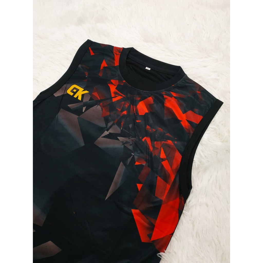 SETELAN SINGLET OLAHRAGA TERMURAH TR 04 KAOS VOLI BAJU BASKET IMPORT PAKAIAN BADMINTON FULL PRINTING