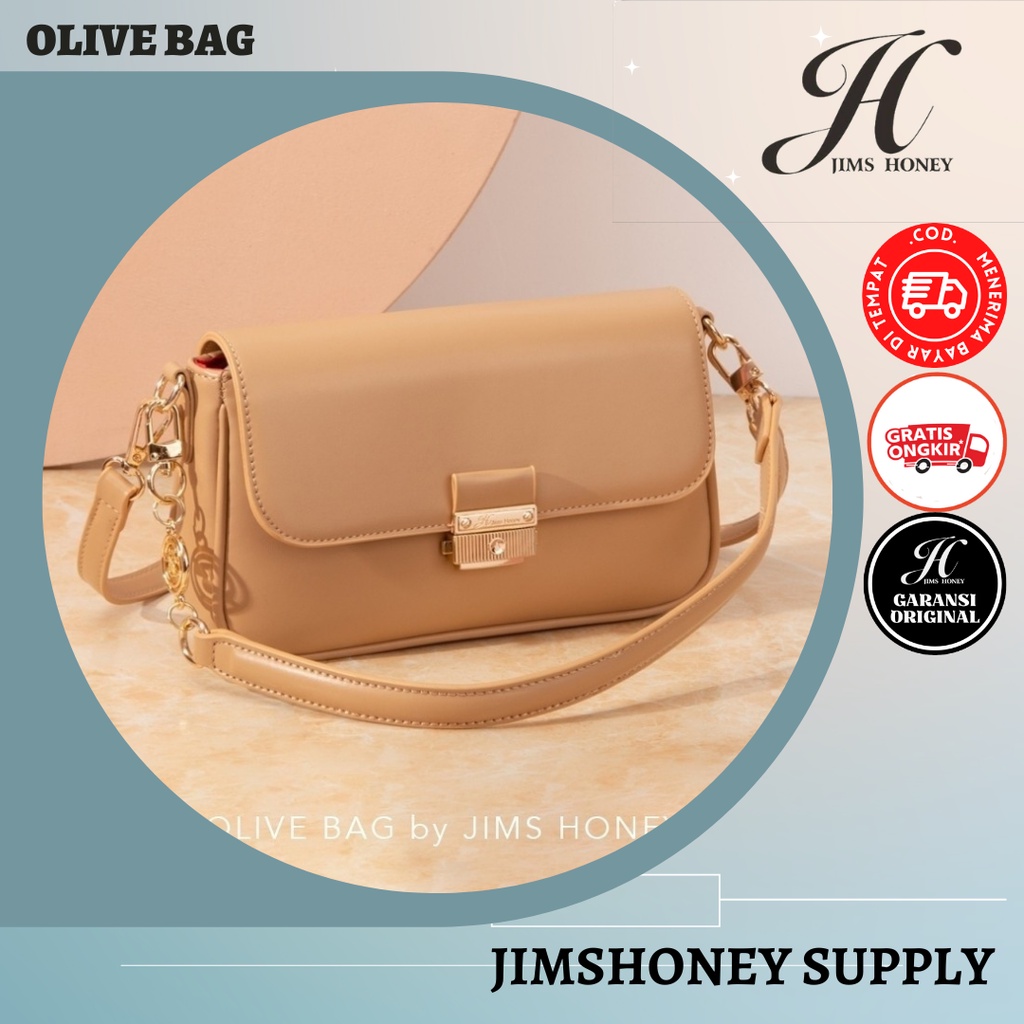 JIMS HONEY OLIVE BAG TAS SELEMPANG WANITA ORI