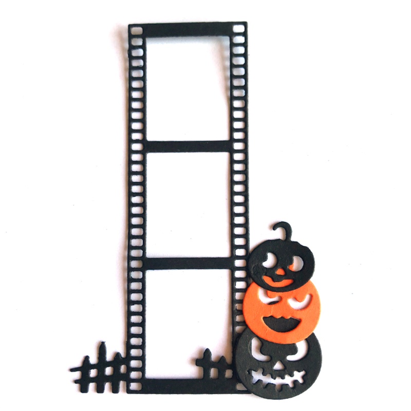 Cetakan Stensil Cutting Dies Motif Labu Halloween Bahan Metal Untuk Scrapbook Craft DIY