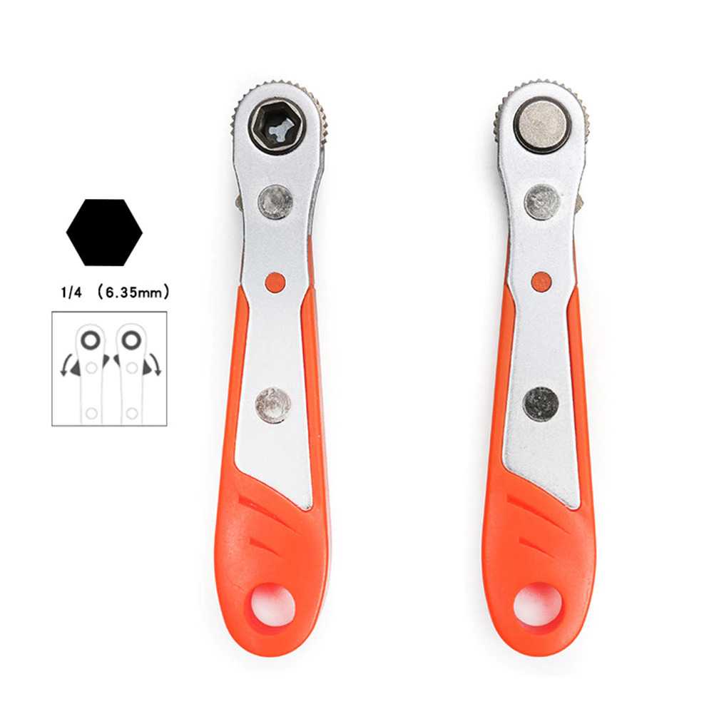 Kunci Pas Hexagon Ratchet Spanner Mini Tool Heksagonal Socket Magnetic Perlengkapan Bengkel Multifungsi Berkualitas