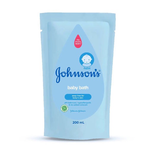 JOHNSONS BABY BATH BLUE 200ML REFFIL