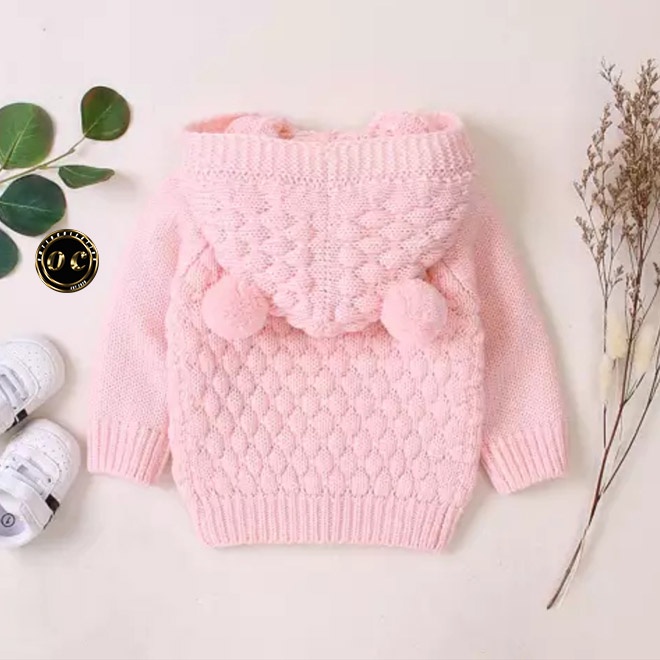 Hoodie rajut import anak bayi laki-laki dan perempuan usia 6-12 bulan bahan premium banyak pilihan warna #Baju rajut bayi #Baju bayi prempuan #Baju bayi laki laki  #Jumper bayi-7