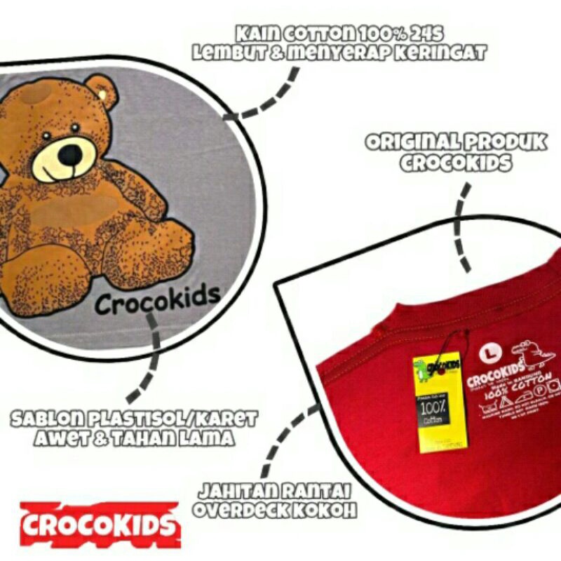 Kaos Anak 1 - 7 Tahun CrocoKids