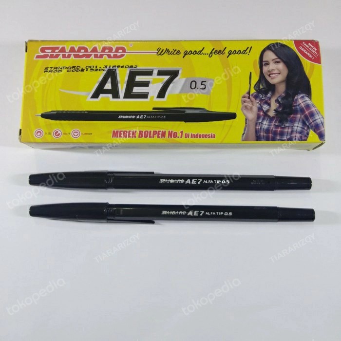 

pulpen Standard AE7 0,5/isi 12pcs - Hitam
