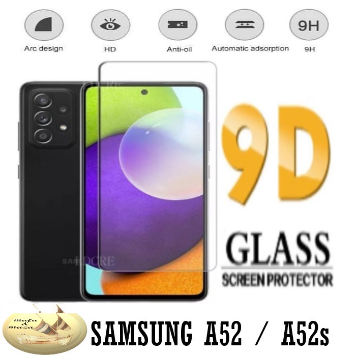 Tempered Glass Full Cover Samsung Galaxy a52 2021 / A52s Anti gores Samsung A52 / A52s 2021 Full layar Sceen protector