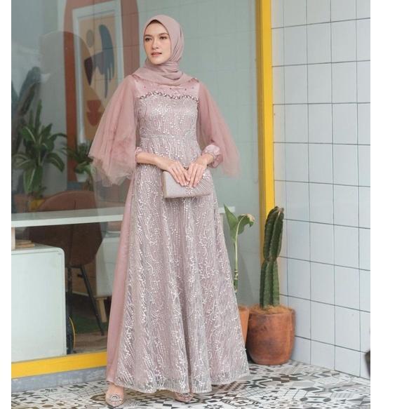 [CODEWP16] GAMIS LEBARAN 2022 LUNA DRESS GAMIS PESTA GAMIS KONDANGAN KEBAYA MODERN  GAMIS WANITA GAM