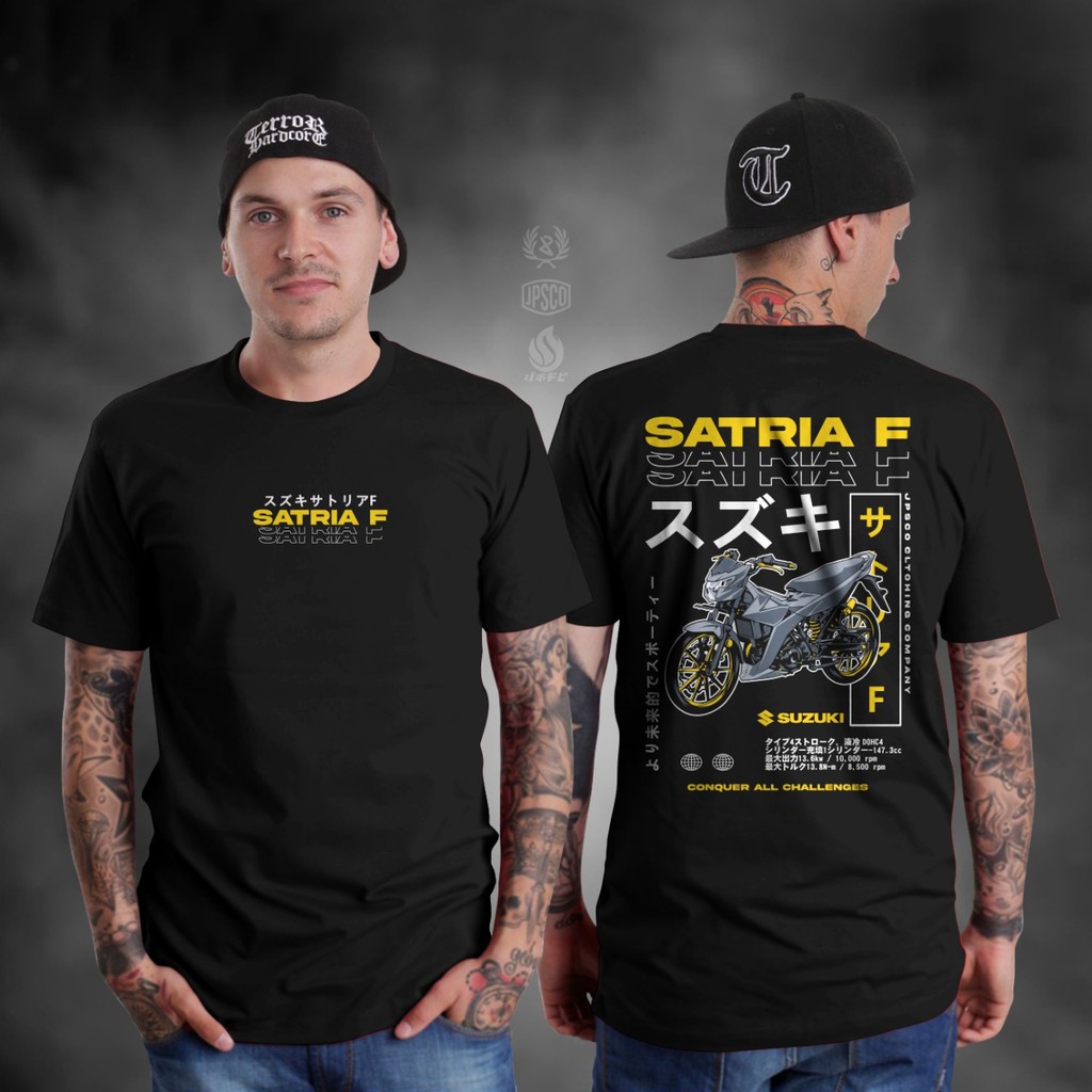 KAOS MOTOR SATRIA FU TRIPLE  BAJU SATRIA F PAKAIAN PRIA