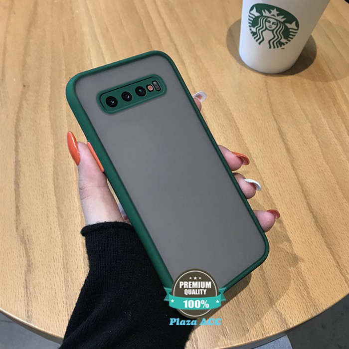 Case Samsung S10 Plus - Casing Samsung S10 Plus Case Matte Camera Protect Cover