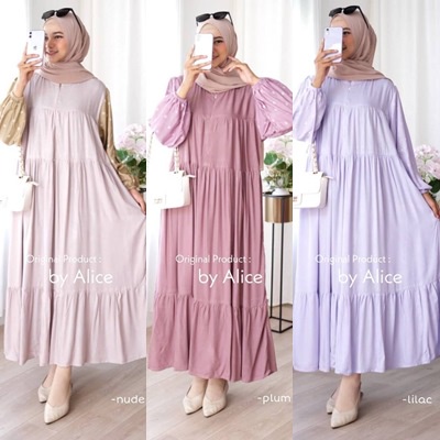 DRESS KATUN RAYON / 27.9 / HYGE QUINCE SEBIA CANVA / LD 110 CM / ALLSIZE / JUMBO / FIT TO XXL / ALICE