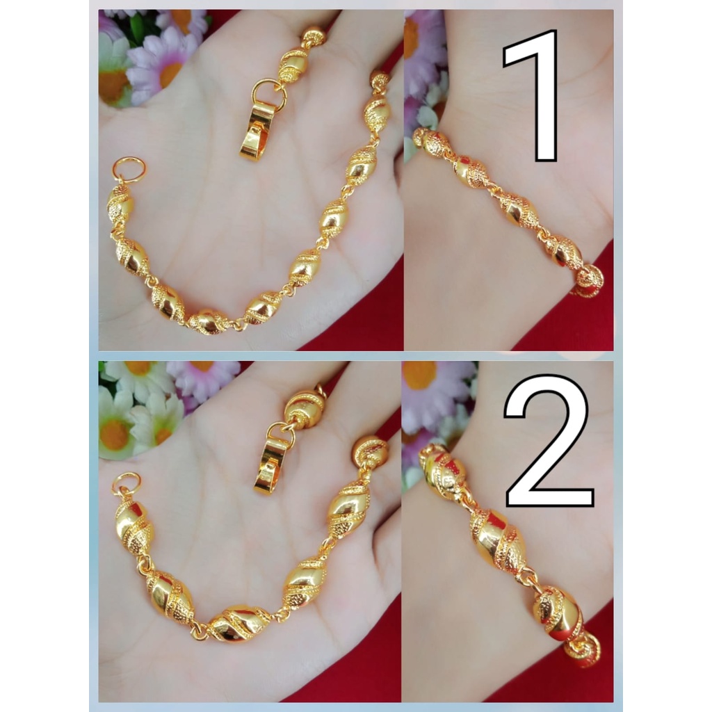 Gelang Bijilada Lapis Emas 24 Karat 999